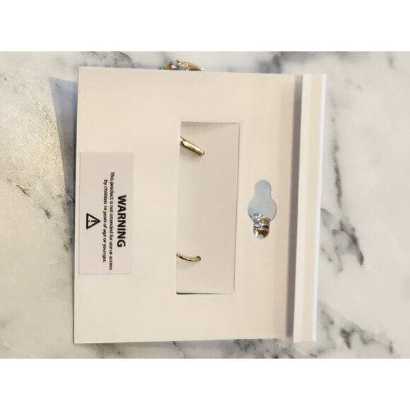 Dana Buchman Gold-Tone Crystal Ball Drop Earrings - Picture 3 of 5